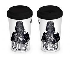 Star Wars MGT23769 (The Force is Strong) Travel Mug, CÃ©ramique, Multicolore, 12oz/340ml