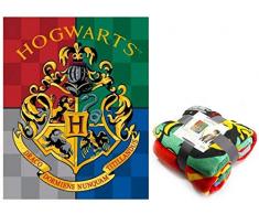Harry Potter Couverture de Haute qualité Unisexe pour Adulte en Polaire Multicolore