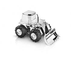 Zilverstad 6299261 Tirelire Tracteur ArgentÃ© LaquÃ©