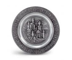 Artina 10084 Neuschwanstein Assiette décorative avec Motif du château de Neuschwanstein