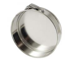 Zenker 62235 Mini moule à tarte ouvrable en bande étamée, ligne Silver à 15 XM (couleur : argent), quantité : 1 pièce