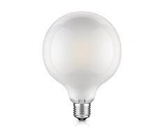 ledscom.de E27 LED Globe Ampoule Filament Mate G125 (12,5cm Kopfdurchmesser) 6W =59W Blanche-Chaude (2700K) 780lm A++