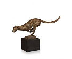 Arte Dal Mondo JD008.01 Sculpture Moderne avec Socle, Bronze, 19 x 19 x 32 cm