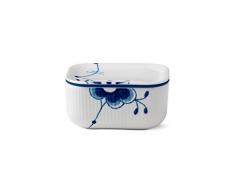 Royal Copenhagen 1016881 Beurrier cannelÃ© en porcelaine Bleu