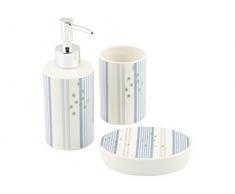 Home Angel Set de Salle de Bains, Faience, Blanc