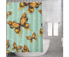 Bonamaison Rideau de Douche en Polyester Multicolore 155 x 220 cm