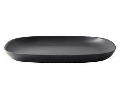 BIOBU by EKOBO 34789Â Gusto Petite Assiettes Plates, 23Â x 23Â x 2,5Â cm, Noir