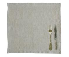 Daycollection COUVLISE75 Couverts Serviette de Table Linen Argile 40 x 40 x 0,2 cm