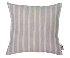 Tom Tailor 564138 T-Linen Stripes Housse de Coussin Polyester/Coton/Lin Nature 60 x 60 x 1 cm