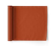 MY DRAP MYDRAP SA21/909-1 Table 20x20cm-Idéale pour fête, Anniversaire, Cocktail-Rouleau de 25 Serviettes, Coton, Terracotta, 5 cm
