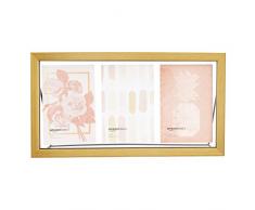 AmazonBasics Cadre photo flottant pour collage (3) 10 x 15 cm, Laiton