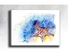 Bonamaison Peinture sur toile, multicolore, 70 x 100 cm - ConÃ§u et fabriquÃ© en Turquie