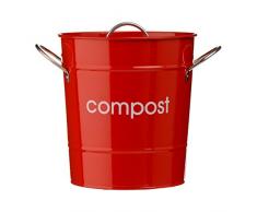 Premier Housewares Poubelle Ã compost (Rouge)