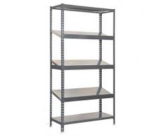 simonrack 8435104943984 2000 x 1000 x 400 mm Capacité 200 kg 5/400 simonexpo Plus Étagère 5 étages - gris