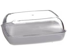 Emsa 505261 Vienna Beurrier en Plastique 13.5 x 10 x 6cm Transparent/Blanc