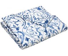 Designers Guild Housse de Couette, Satin de Coton, Indigo, 240x220 cm