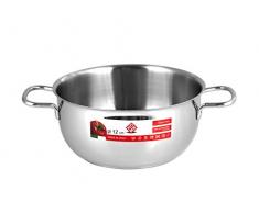 Home Casserole avec 2 poignées, 12 cm, Acier Inoxydable