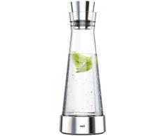 Emsa 514233 Carafe Fraîcheur en Verre et Acier Inoxydable, 1L