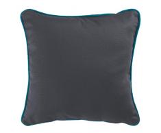 coton dintÃ©rieur housse de coussin 40x40 cm coton panama ardoise/bleu