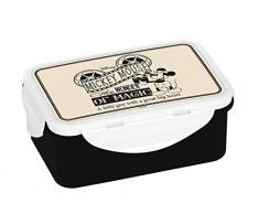 Disney Mickey Mouse BoÃ®te Ã Pain Lunch Box Plastique Beige/Noir 18 x 13 x 8 cm