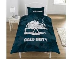 Call of Duty Housse de Couette, Bleu Marine, Simple