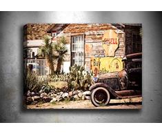 Bonamaison Peinture sur toile, multicolore, 40 x 60 cm - ConÃ§u et fabriquÃ© en Turquie