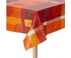 Nydel Bordeaux Nappe Jacquard Jamille Anti Tache, CarrÃ©e 160 x 160 cm