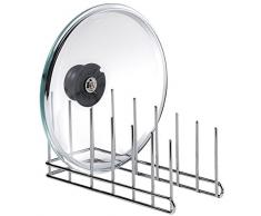 LOUIS TELLIER - Egouttoir Range Couvercles en Chrome - Qualité Supérieure - Marque Française