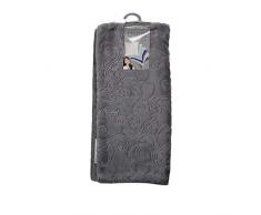 douceur dintÃ©rieur housse de coussin 40x40 cm flanelle relief baroco anthracite