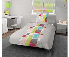 Soleil docre Nux Parure de Couette, Coton, Rose, 140x200 cm