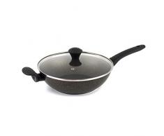 Salter BW08005TE Megastone Gold Non-Stick Wok | 28 cm | Metal Utensil Dishwasher Safe | Corrosion Resistant | in