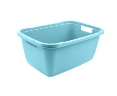 keeeper Bac à Linge, Plastique Robuste, 32 l, Aenna, Bleu Clair