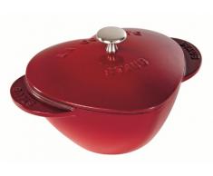 Staub Fonte 1100006 Cocotte Coeur Fonte Cerise 20 cm
