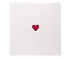 Genius ideas Goldbuch 27015, Album Photos de Mariage relié « Ti amo », Tendance et Romantique, Blanc irisé, couve