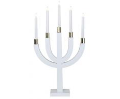 Star 218-81 Chandelier Elias, 5 lumières, E10, 15 W, Blanc, 67 x 34,5 x 8