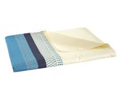 Blanc des Vosges 3AC12-0106 Sortilège Housse de Couette Coton Satin Imprimé Cyclamen 200 x 200 cm