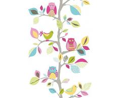 Livingwalls Panneau mural autocollant Pop Up Panel multicolore grisaille rouge 2,50 m x 0,35 m 942561