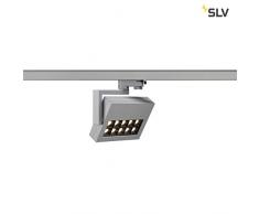 PROFUNO, spot, gris argent, LED 3000K, 60 °, adaptateur 3 all inclus