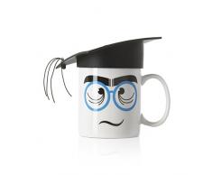 EMY 54230310 Nerd Mug avec Chapeau Noir 15 x 16 x 16 cm