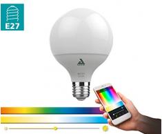Eglo Ampoule LED E27 13 W (Ã©quivalent Ã 88 W) 1300 lm E27 Ã intensitÃ© variable TempÃ©rature de couleur et couleurs RVB RÃ©glable G9 9,5 cm Ã 9,5 cm