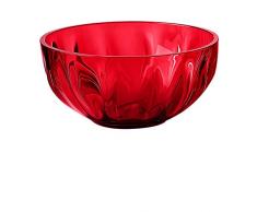 Guzzini 20083065 Saladier 30 cm Rouge Transparent 14 x 30,5 cm