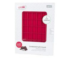 Lurch 83092 Moule Chocolat Classique Flexiform 120x205mm, Silicone, Rouge Rubis, 20 x 15 x 10 cm