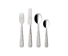 Villeroy & Boch Happy as a Bear Ensemble de couverts pour enfants, 4 unités, Acier inoxydable