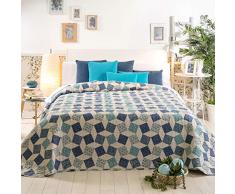 Sancarlos Kenzo Couvre-lit boutis Bleu Lit 150 cm