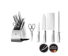 WMF 1886569992 Set de 6 Blocs Ã Couteaux, Acier, Multicolore, 35,5 x 28 x 20 cm