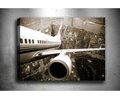 Bonamaison Peinture sur toile, multicolore, 40 x 60 cm - Conçu et fabriqué en Turquie