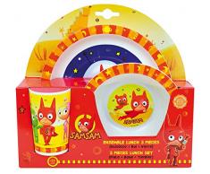 FUN HOUSE 005826 SAMSAM Ensemble repas composÃ© dune assiette, dun bol et dun verre pour enfant