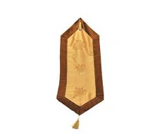 Bellanda Chemin de Table, Polyester, Marron, 110 x 40 x 0,5 cm