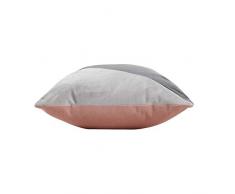 douceur dintÃ©rieur coussin dehoussable 30x50cm velours scalene rose/gris