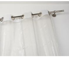 Tringle Ã rideaux: Ã 20 mm sans anneaux, L. 340 cm. avec tappo chic en acier satinÃ© - complet